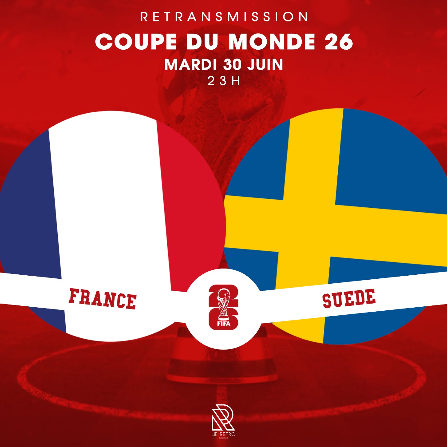 Retransmission match Coupe du Monde au Rétro